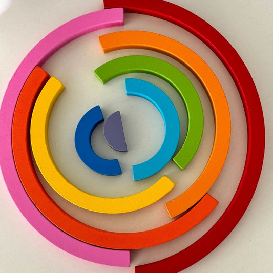 wooden-rainbow-building-blocks kids toy in Pakistan | Zilonay
