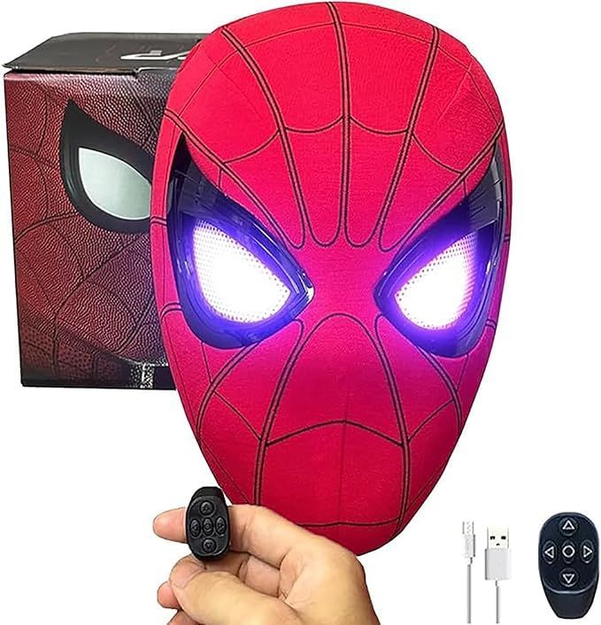 realistic-spiderman-mask-with-moving-eyes-lights kids toy in Pakistan | Zilonay