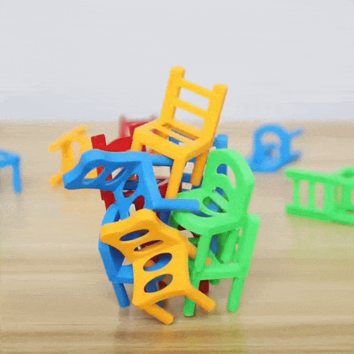 chairs-balance-puzzle-battle-building-blocks kids toy in Pakistan | Zilonay