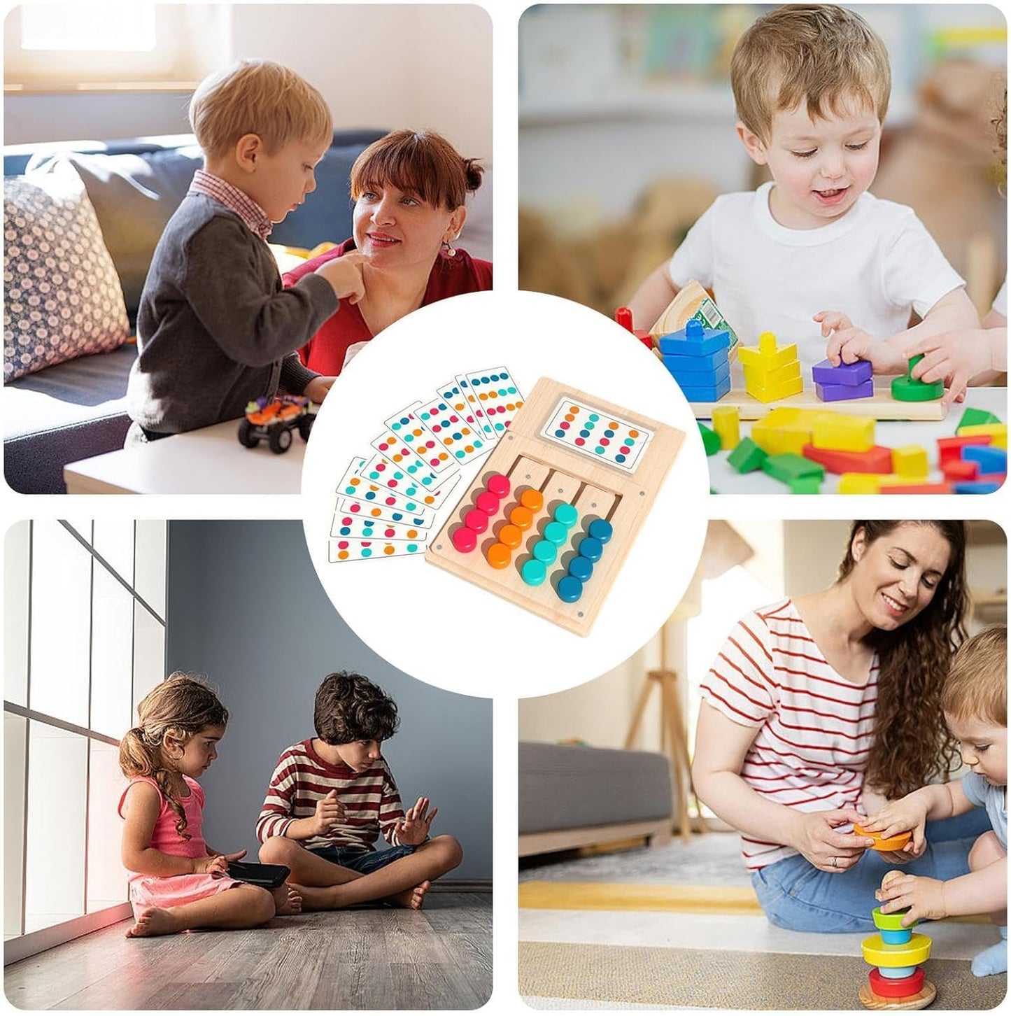 wooden-color-matching-puzzle-board-game kids toy in Pakistan | Zilonay