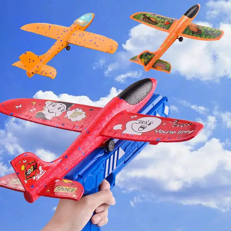 catapult-gun-aircraft-creative-toy-flying-contes-2-in-1-toy-for-kid-fun-toy-for-kid kids toy in Pakistan | Zilonay