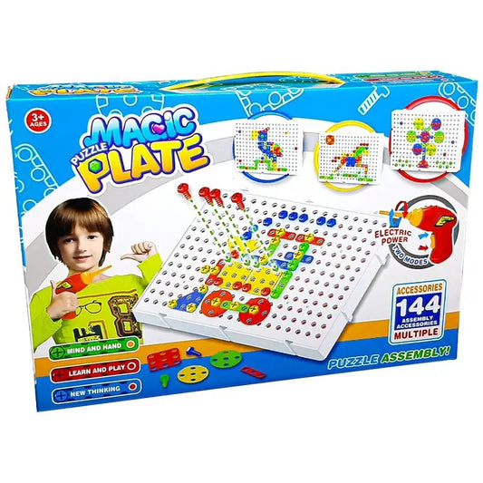 puzzle-magic-plate-bag-diy-education-toy-for-kids kids toy in Pakistan | Zilonay
