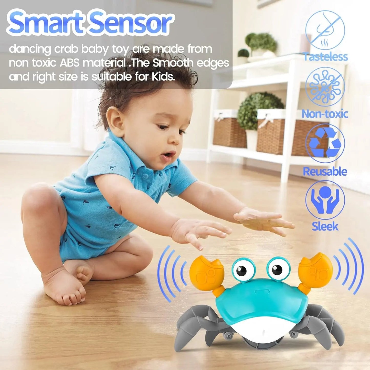 rechargeable-crawling-crab-toy kids toy in Pakistan | Zilonay