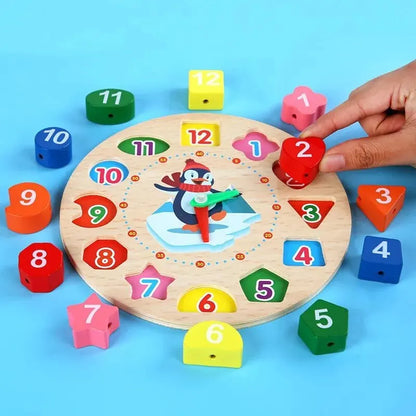 montessori-wooden-clock-for-kids kids toy in Pakistan | Zilonay