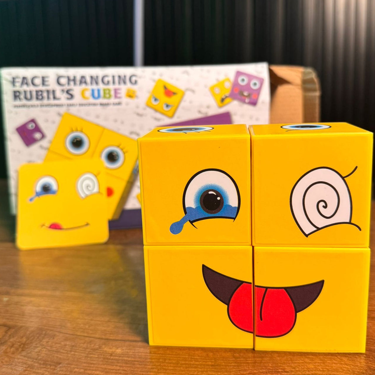 face-expression-changing-cube-table-game-for-kids kids toy in Pakistan | Zilonay