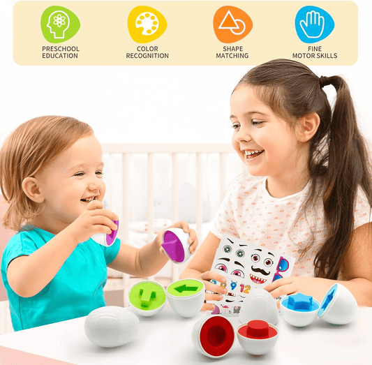 childrens-early-education-multi-shapes-eggs-toy kids toy in Pakistan | Zilonay