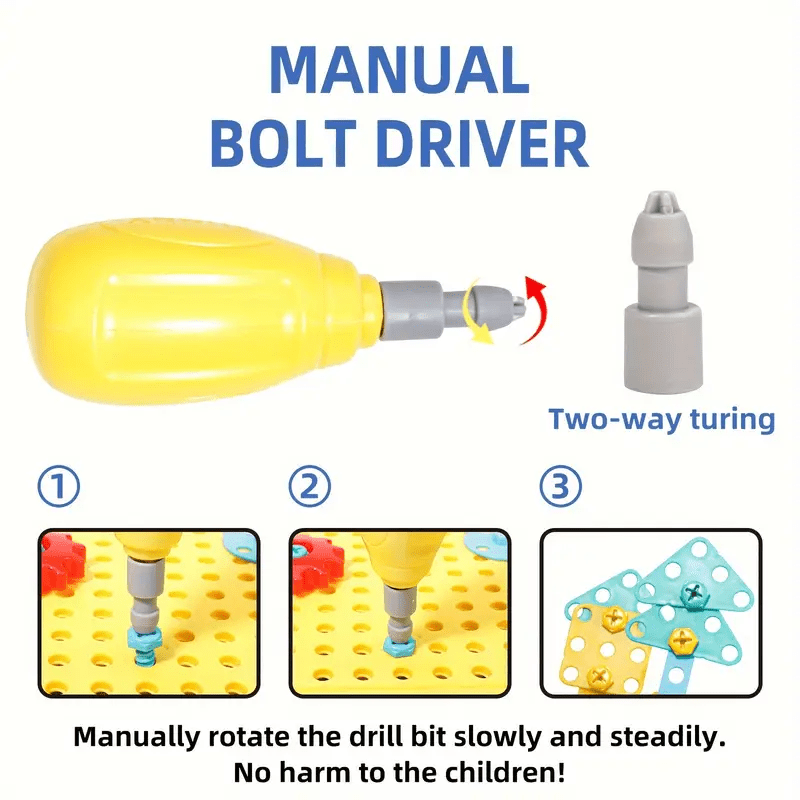 creative-3d-drill-screw-space-simulation-screw-tool-box kids toy in Pakistan | Zilonay