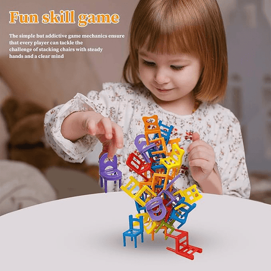 chairs-balance-puzzle-battle-building-blocks kids toy in Pakistan | Zilonay