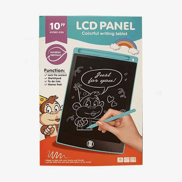10-lcd-multicolor-screen-writing-tablet-erasable-writing-board kids toy in Pakistan | Zilonay