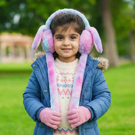 bunny-earmuffs-with-moving-ears-for-kids kids toy in Pakistan | Zilonay