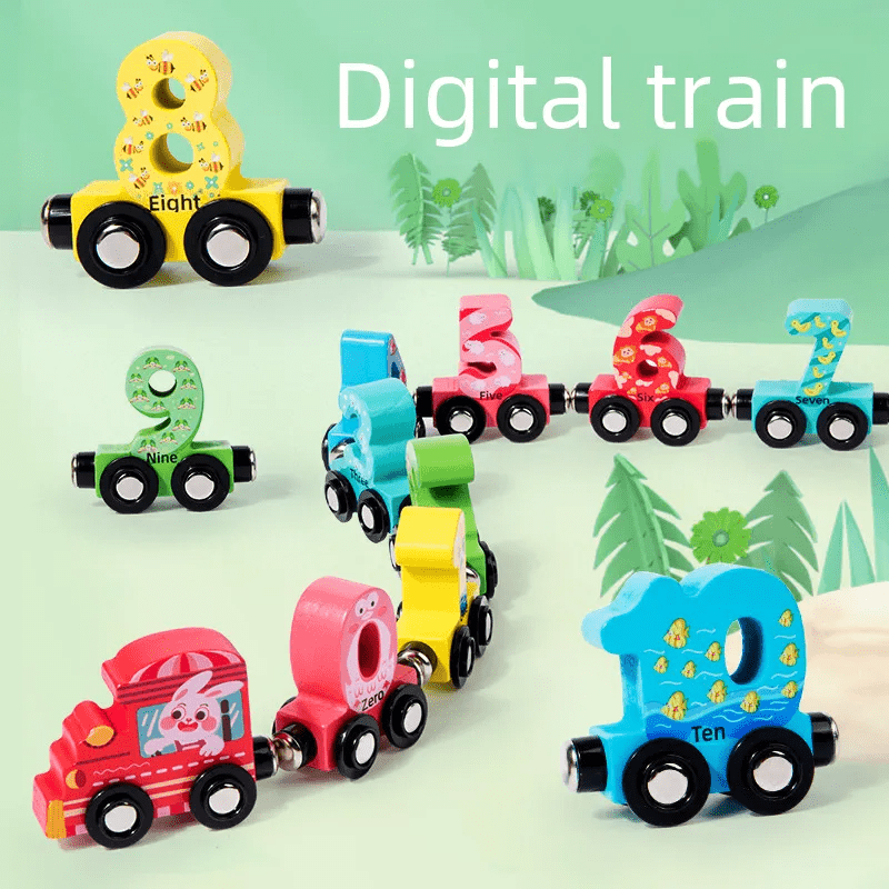 wooden-digital-number-train-toy-set kids toy in Pakistan | Zilonay