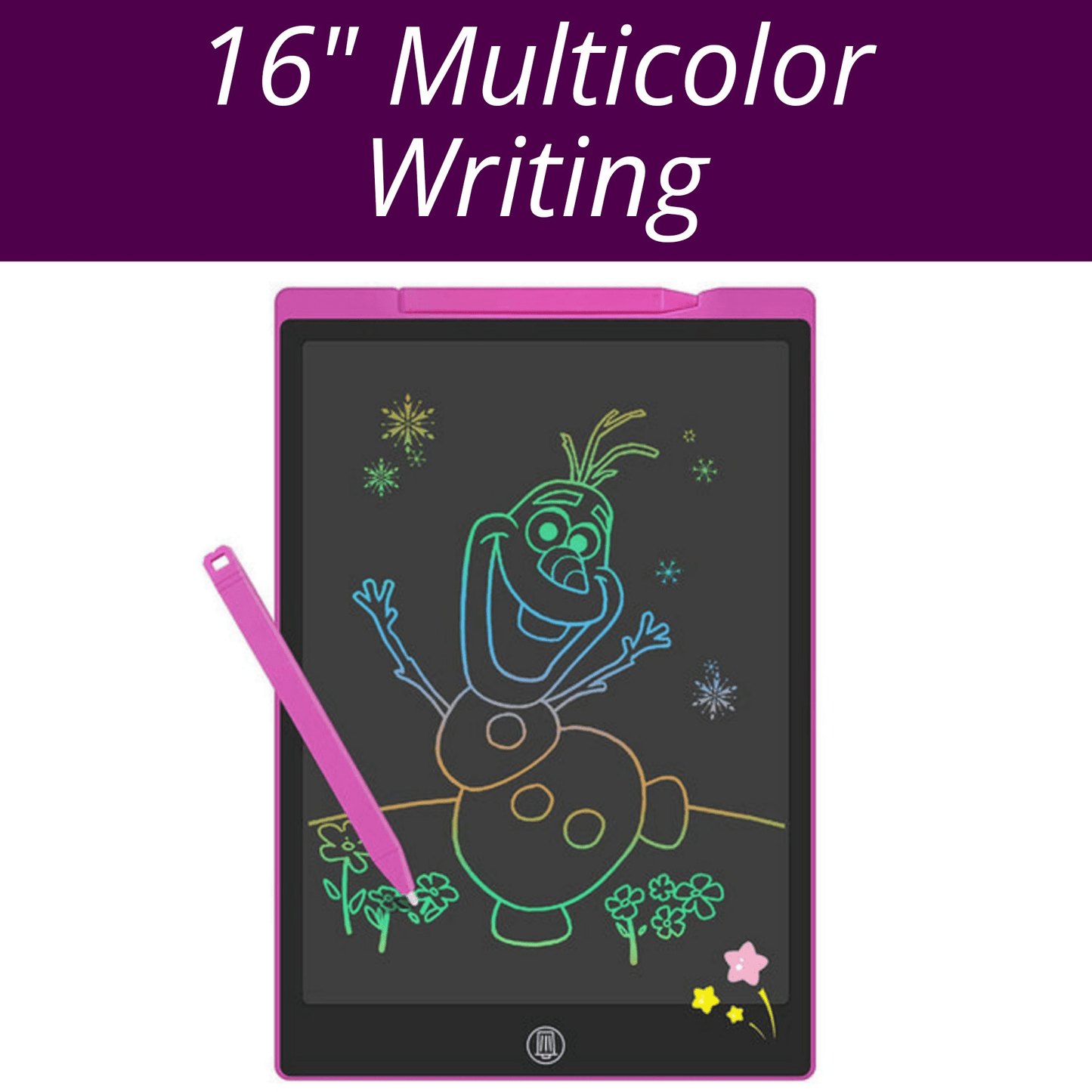 16-inch-lcd-multicolor-screen-writing-tablet-erasable-writing-board kids toy in Pakistan | Zilonay