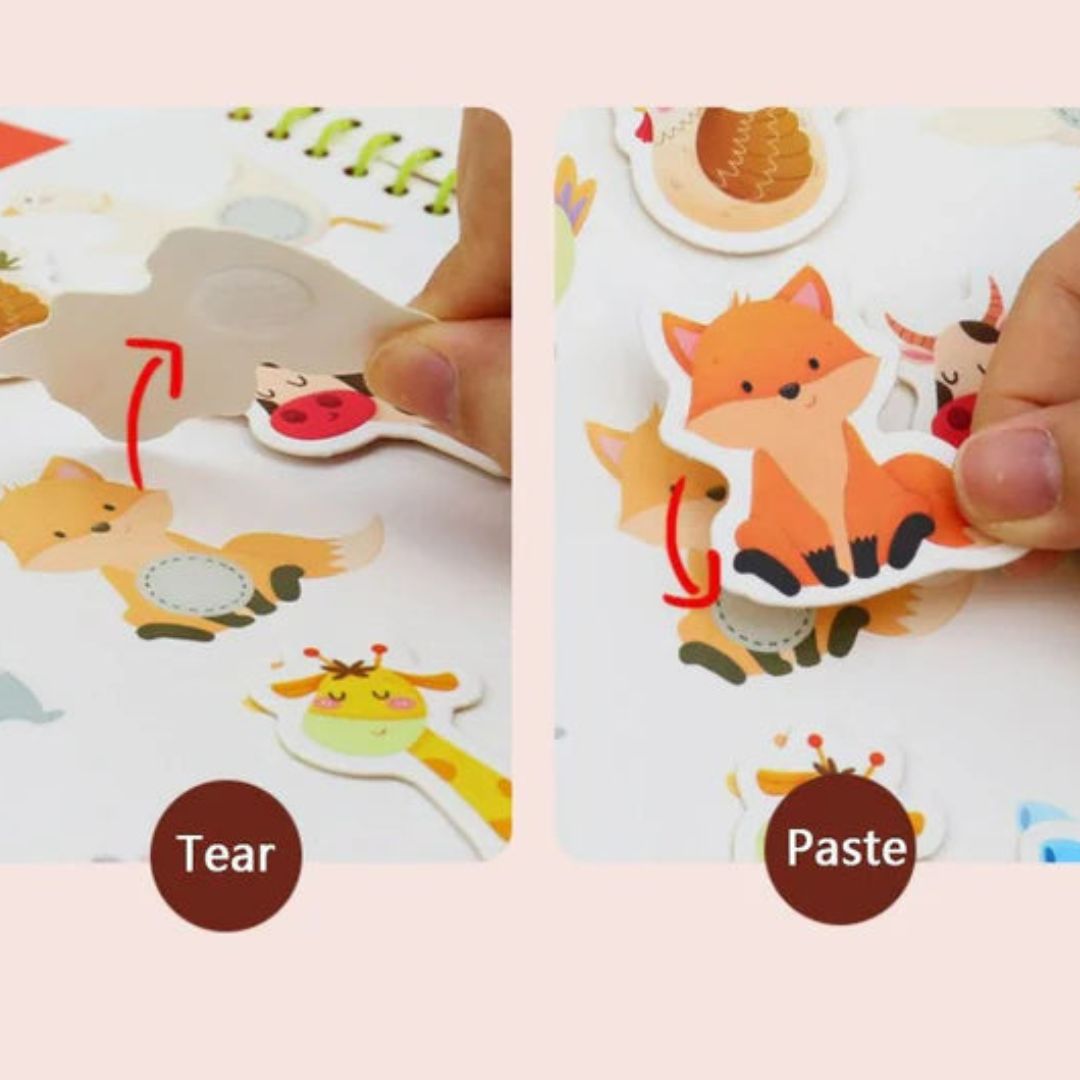 Kids using Zilonay Montessori Busy Book for fun educational play