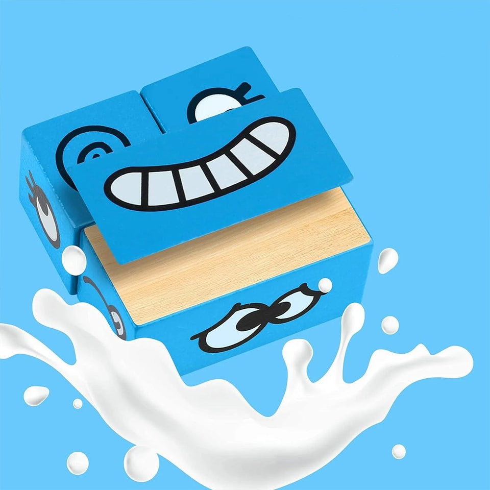 Multiplayer Fun Face Changing Magic Cube Puzzle Game