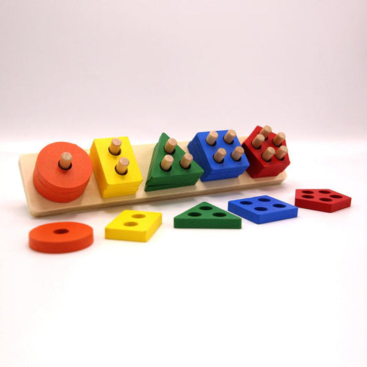 wooden-educational-geometric-shape-blocks-for-kids kids toy in Pakistan | Zilonay