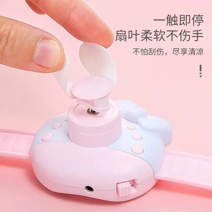 mini-wrist-outdoor-rechargeable-cute-watch-fan kids toy in Pakistan | Zilonay