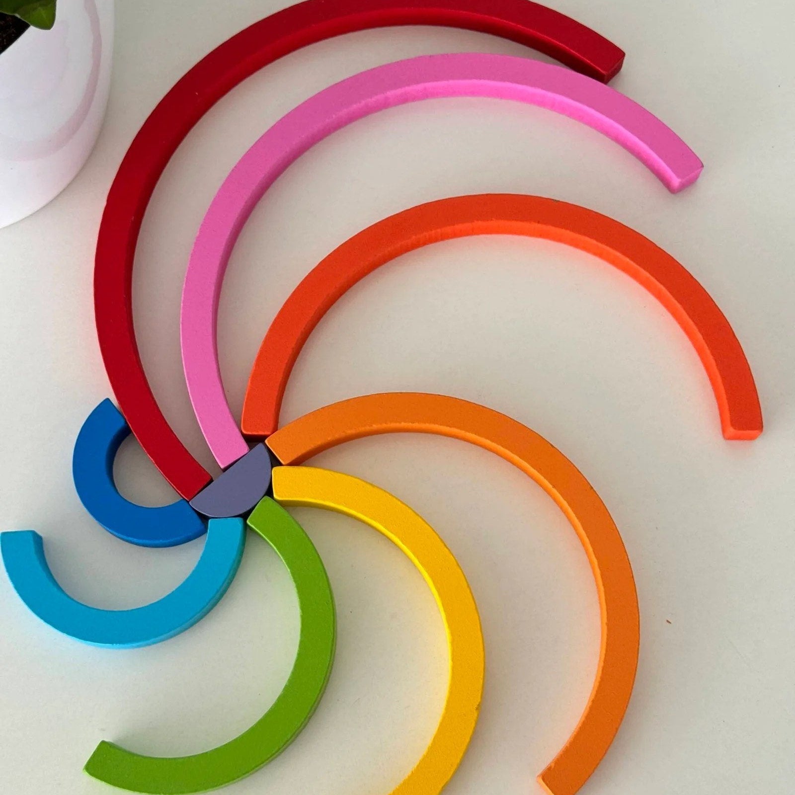 wooden-rainbow-building-blocks kids toy in Pakistan | Zilonay