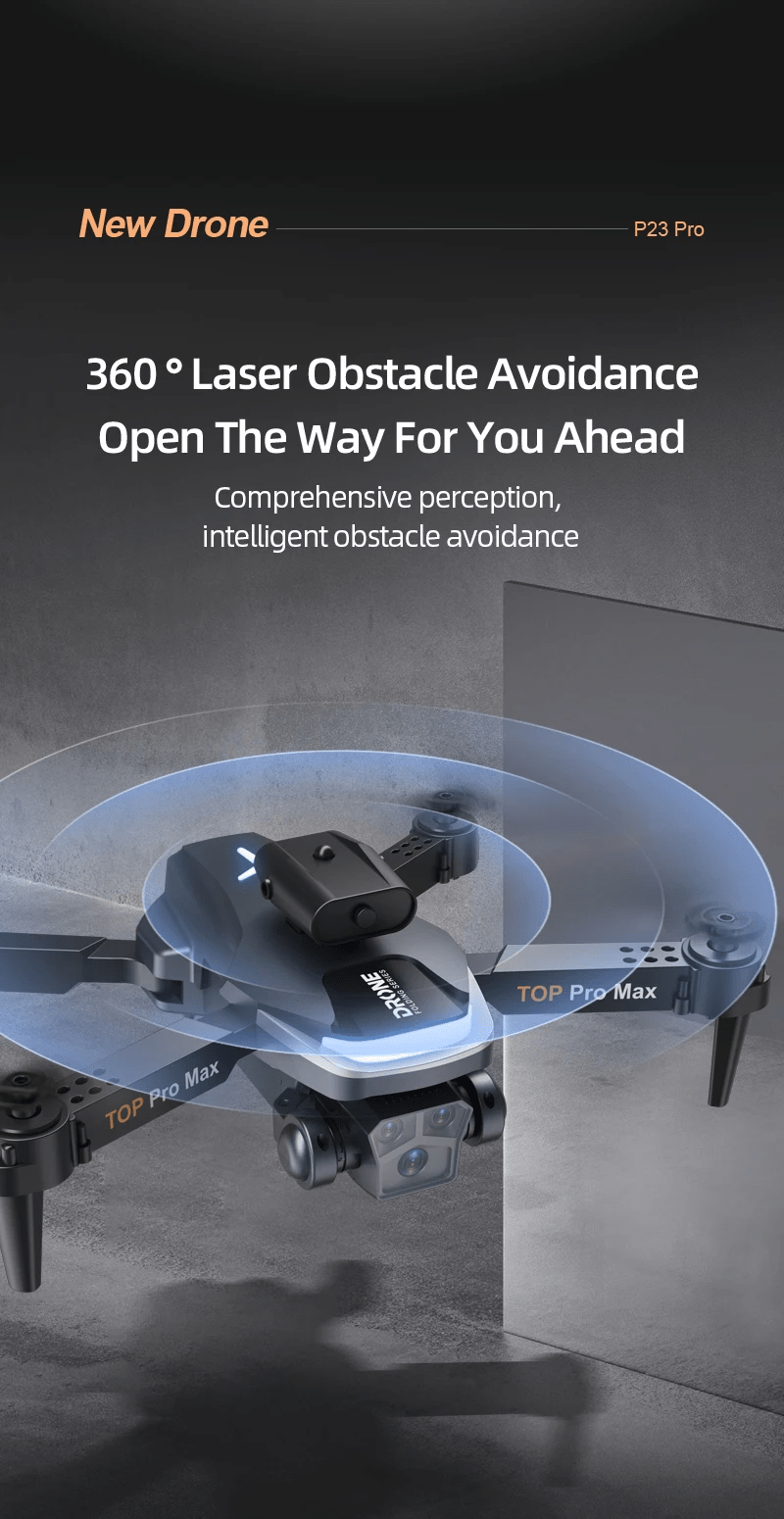 p23-pro-intelligent-obstacle-avoiding-drone-foldable-drone kids toy in Pakistan | Zilonay