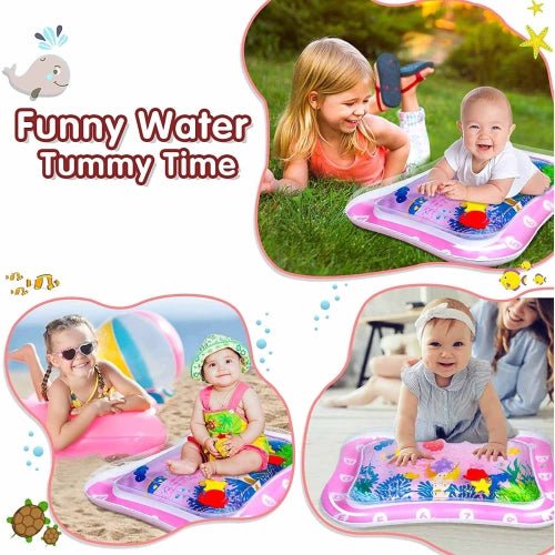 premium-baby-inflatable-water-tummy-time-mat-pink kids toy in Pakistan | Zilonay