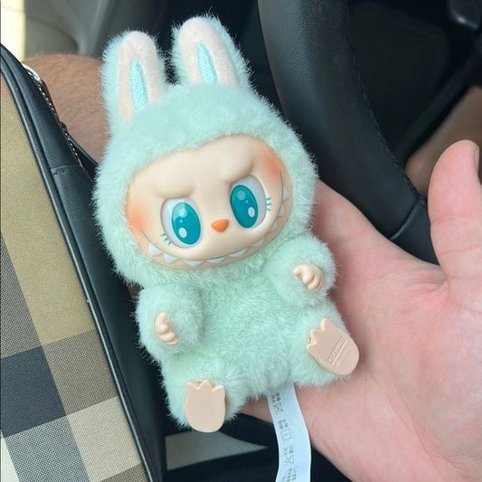 labubu-monster-anime-character-plush-keychain-1-pc-green kids toy in Pakistan | Zilonay