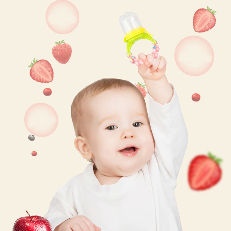 Baby Fruit And Vegetable Pacifier With Rattle