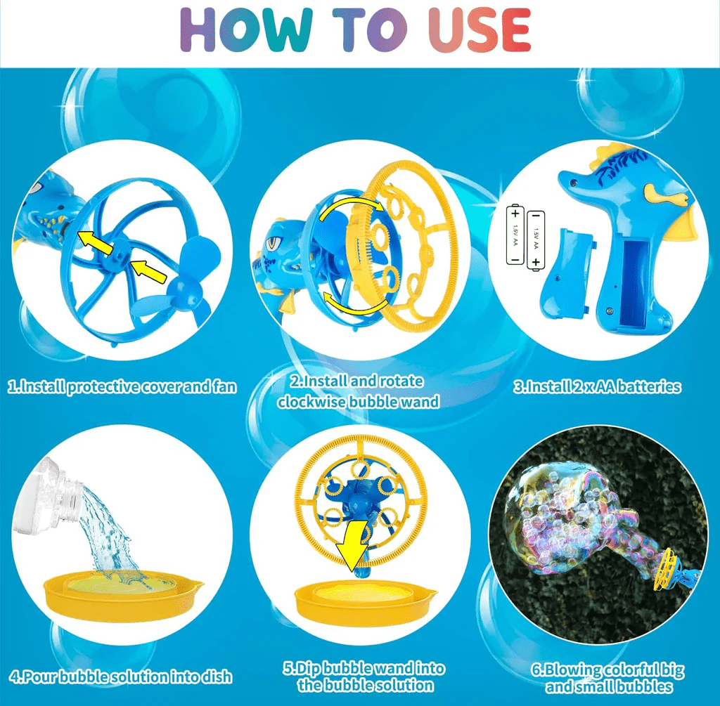 2-in-1-electric-lion-dance-bubble-gun kids toy in Pakistan | Zilonay