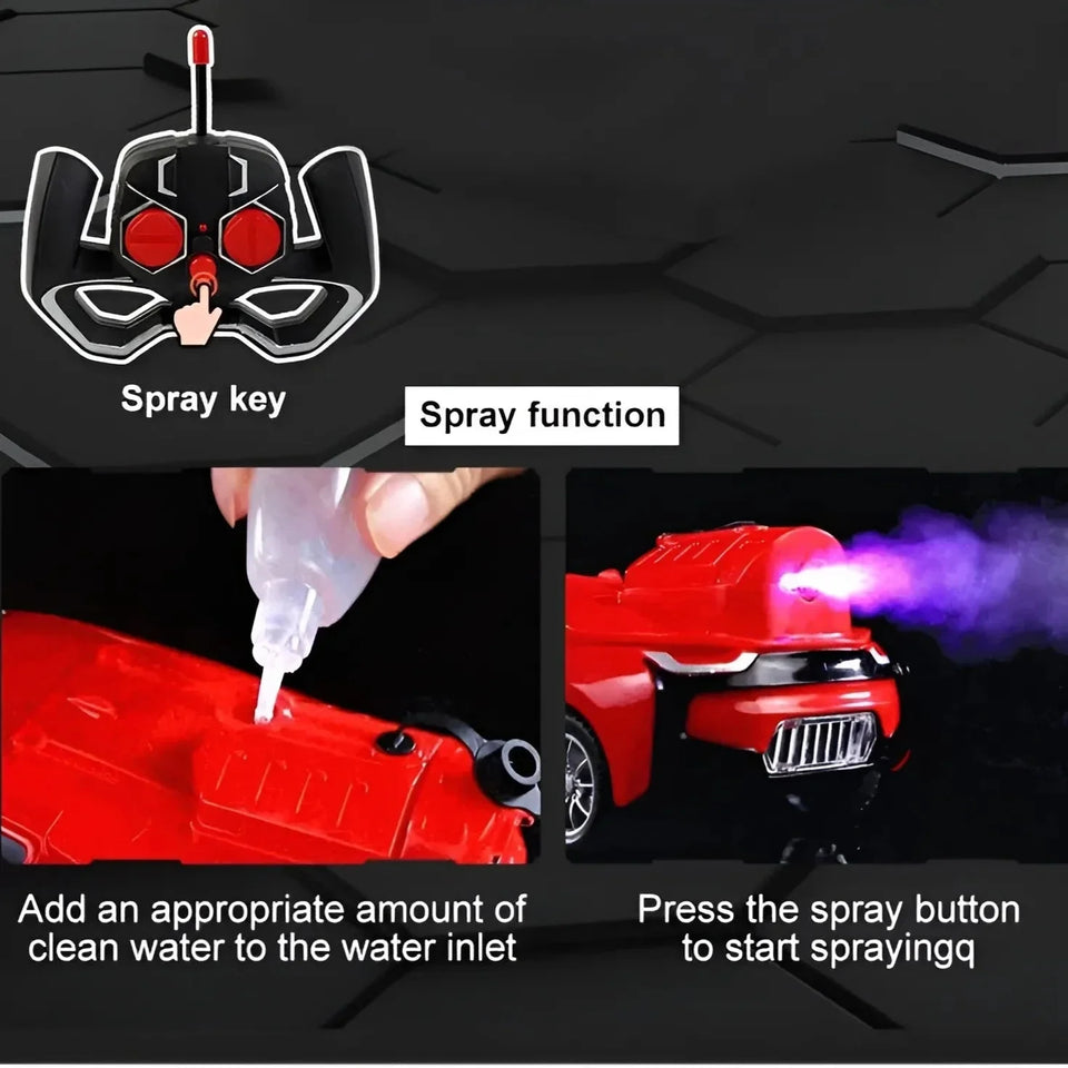 1:22 Scale  2.4G Remote Control Spray Racing Car