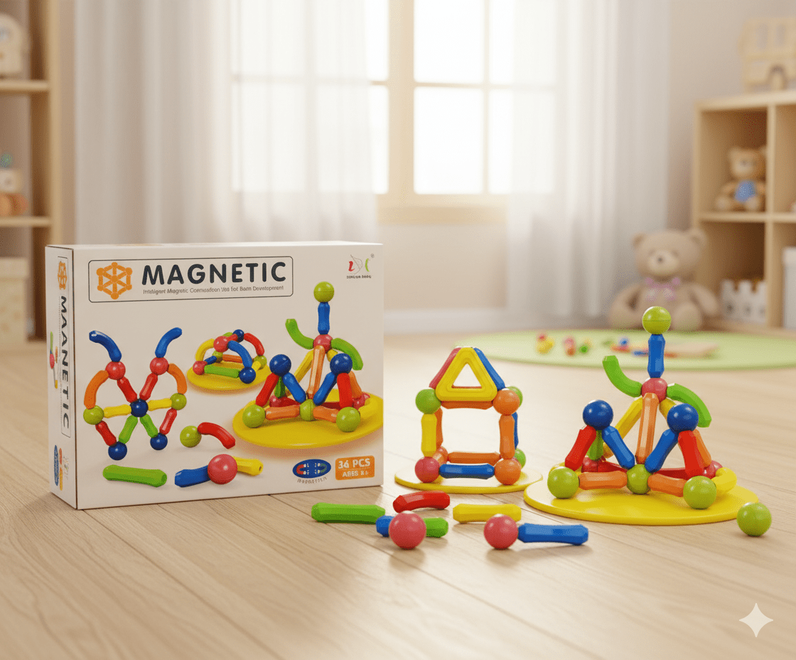 magnetic-building-blocks-educational-toy kids toy in Pakistan | Zilonay