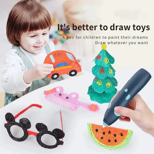 3d-pen-for-3d-printing-drawing-pen kids toy in Pakistan | Zilonay