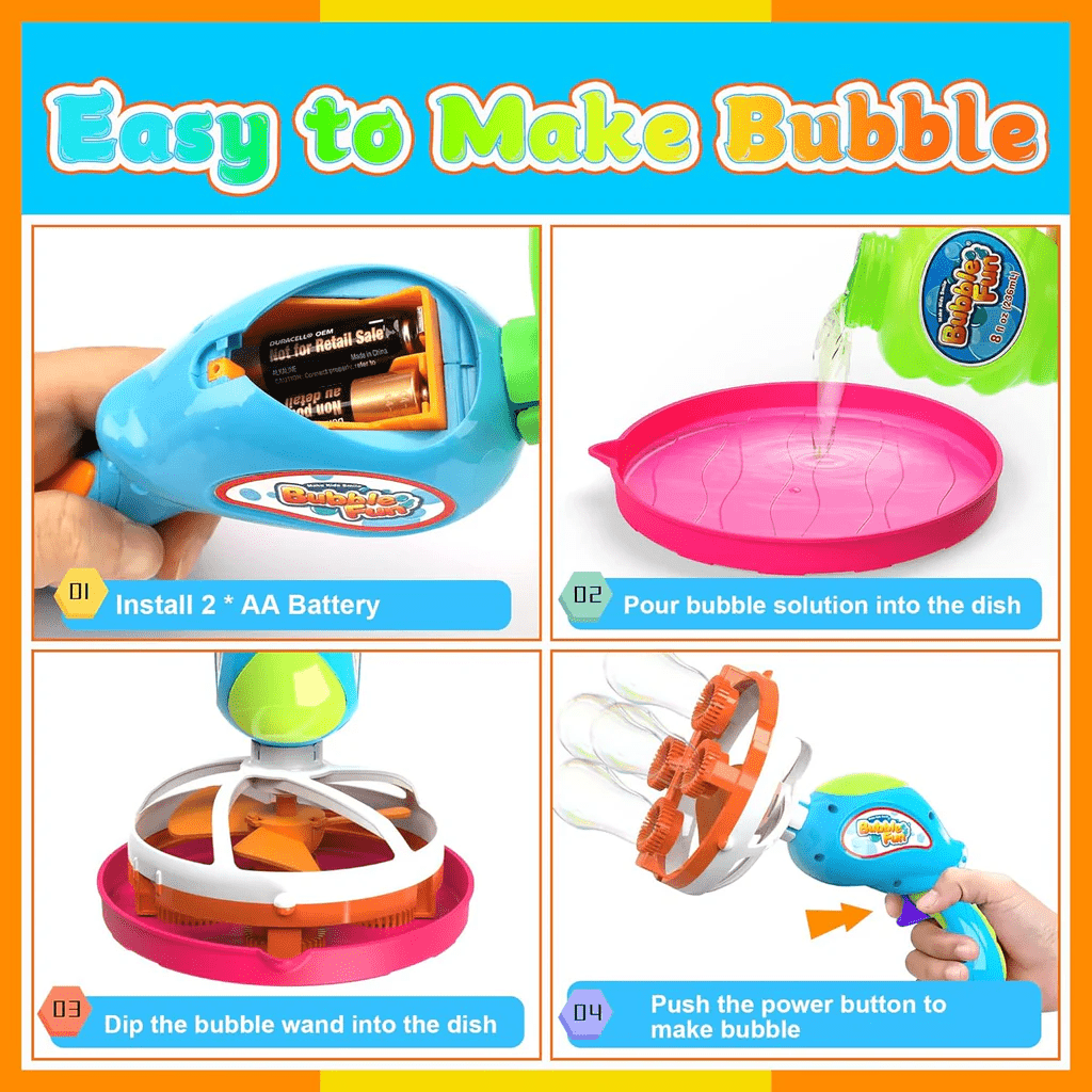 2-in-1-electric-lion-dance-bubble-gun kids toy in Pakistan | Zilonay