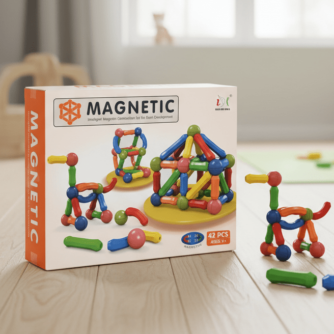 magnetic-building-blocks-educational-toy kids toy in Pakistan | Zilonay