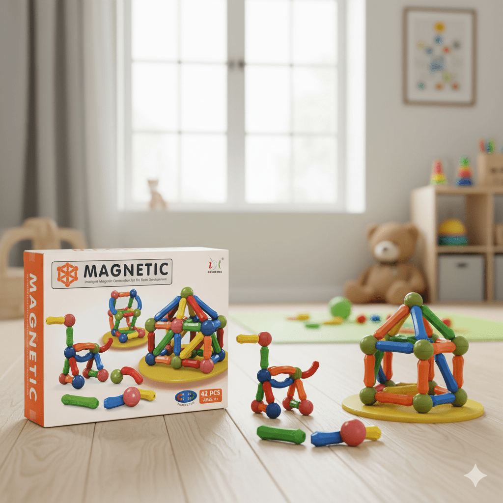 magnetic-building-blocks-educational-toy kids toy in Pakistan | Zilonay