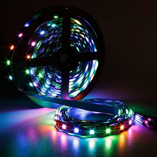 16.4ft 300 Pixels DC12V RGB Individually Addressable Dual Signal