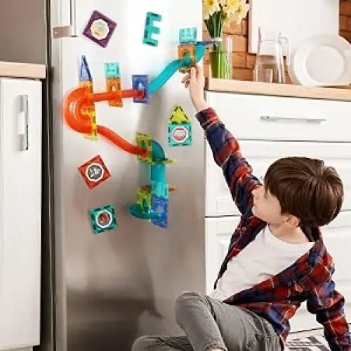 56-pcs-light-magnetic-tiles-building-blocks-for-kids kids toy in Pakistan | Zilonay