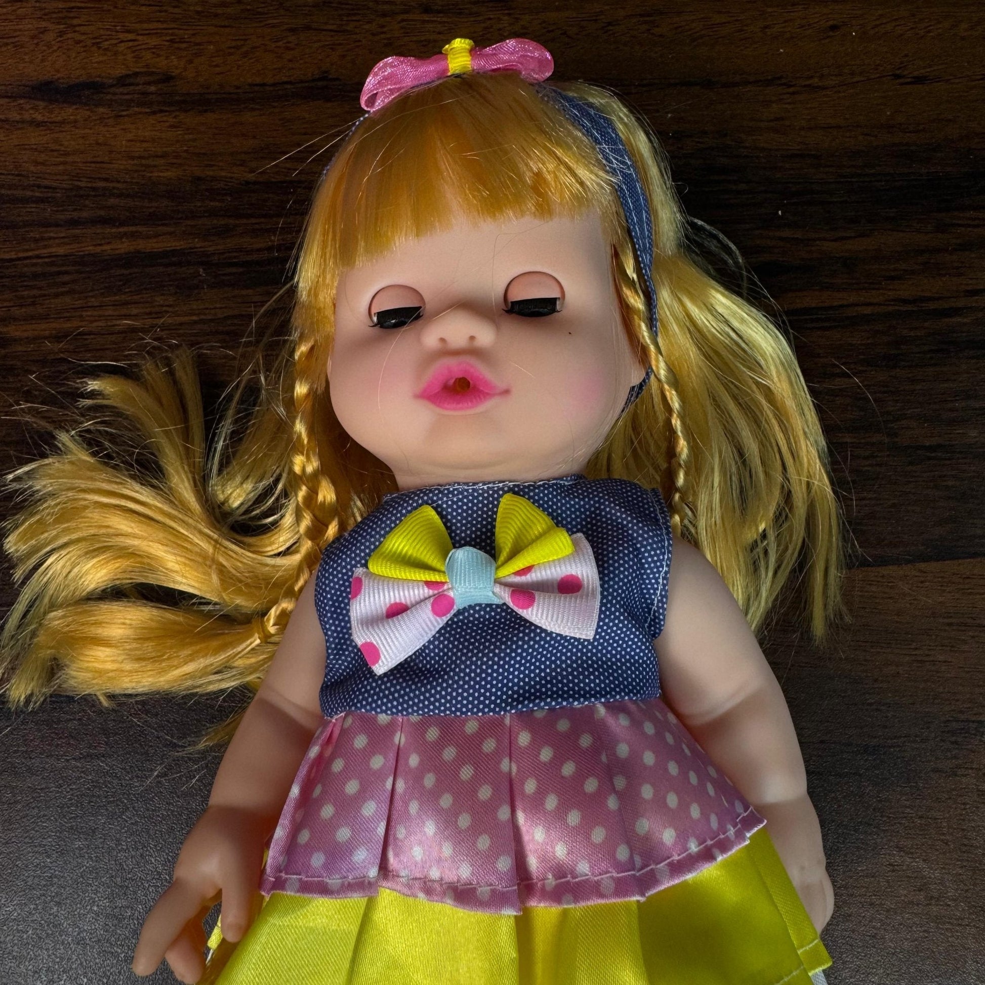 baby-doll-happy-every-day-with-feeding-bottle-music kids toy in Pakistan | Zilonay