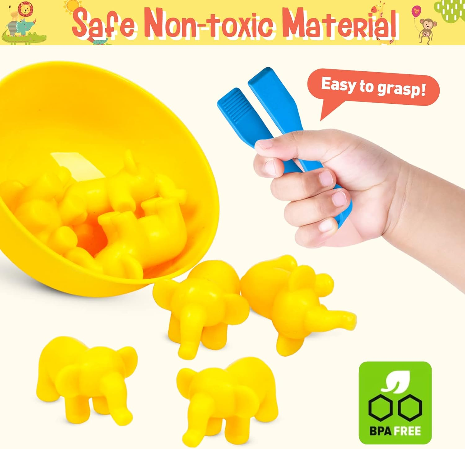 animal-counting-color-sorting-matching-game-with-rainbow-bowls kids toy in Pakistan | Zilonay