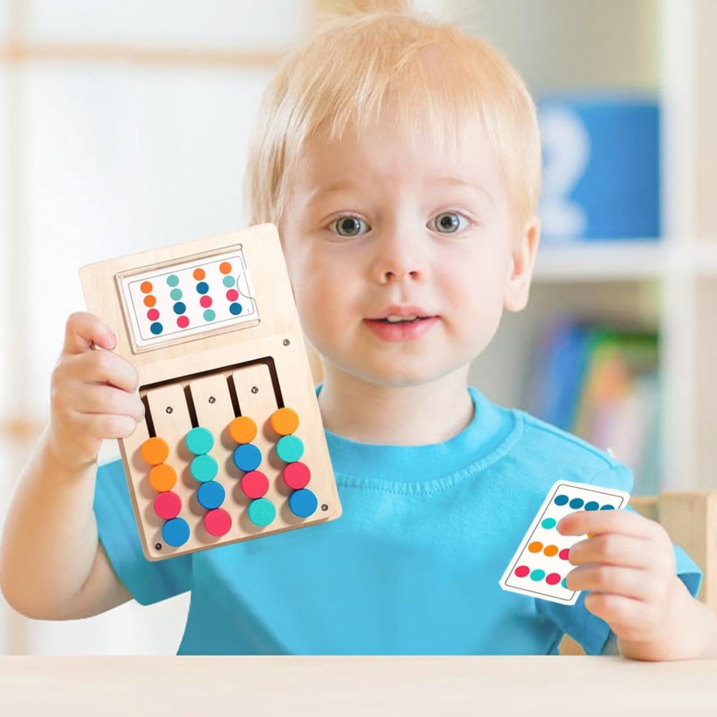 wooden-color-matching-puzzle-board-game kids toy in Pakistan | Zilonay