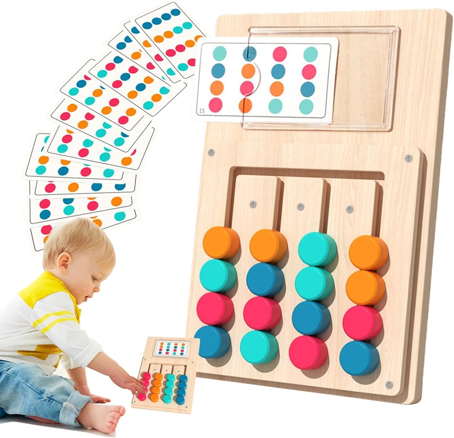 wooden-color-matching-puzzle-board-game kids toy in Pakistan | Zilonay