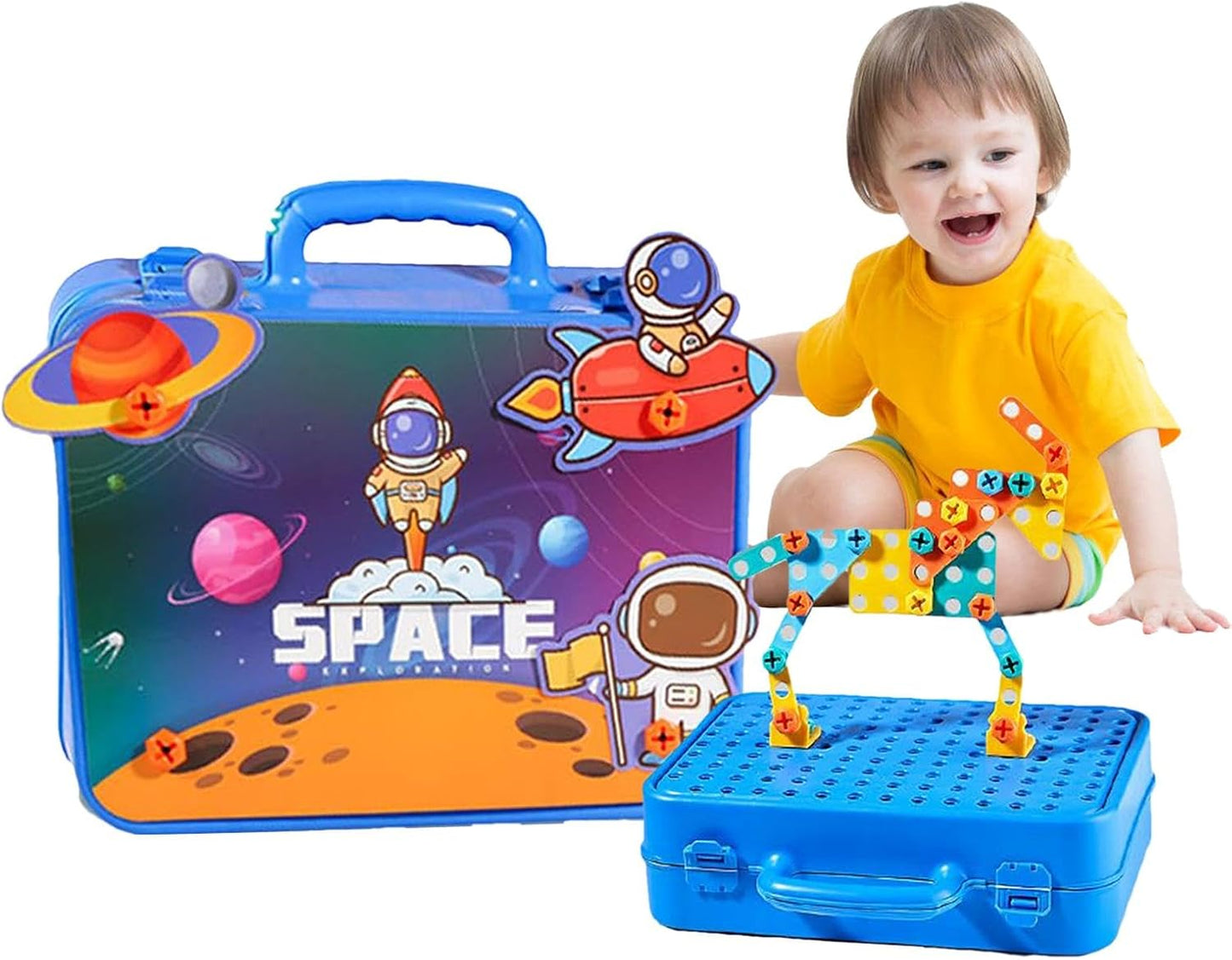 creative-3d-drill-screw-space-simulation-screw-tool-box kids toy in Pakistan | Zilonay