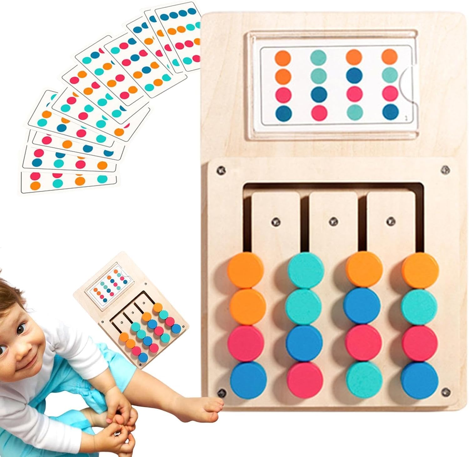 wooden-color-matching-puzzle-board-game kids toy in Pakistan | Zilonay
