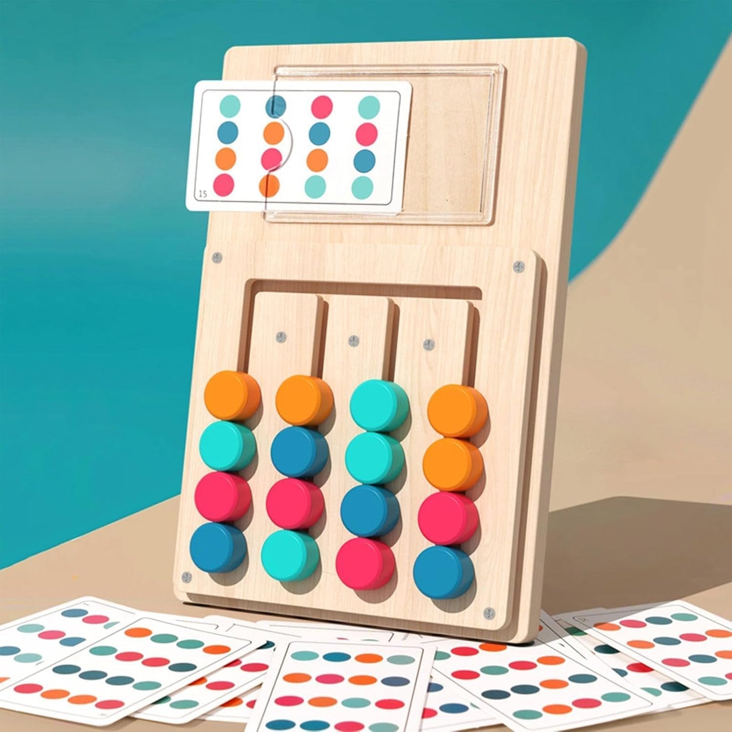 wooden-color-matching-puzzle-board-game kids toy in Pakistan | Zilonay