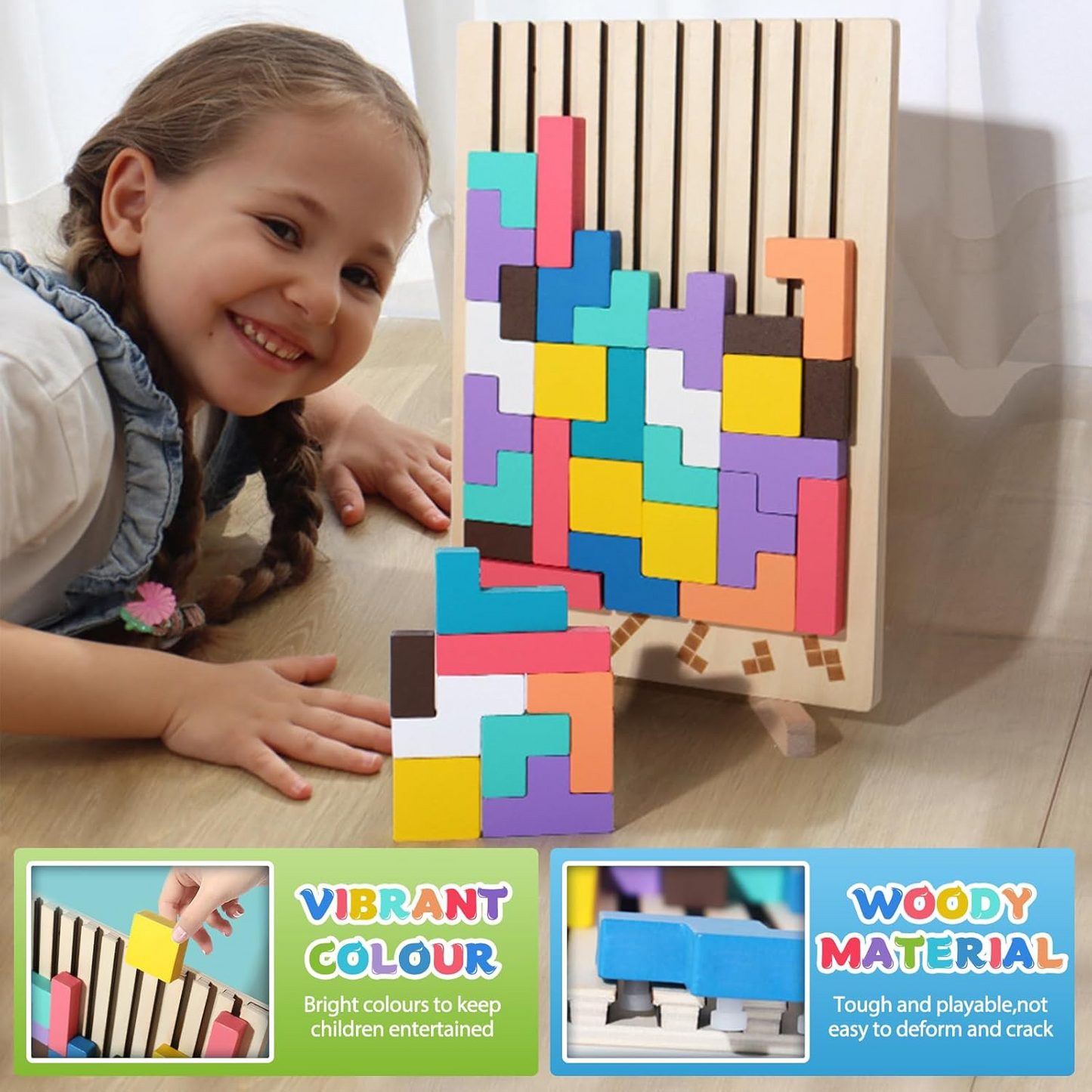 wooden-educational-colorful-geometric-versatile-blocks kids toy in Pakistan | Zilonay