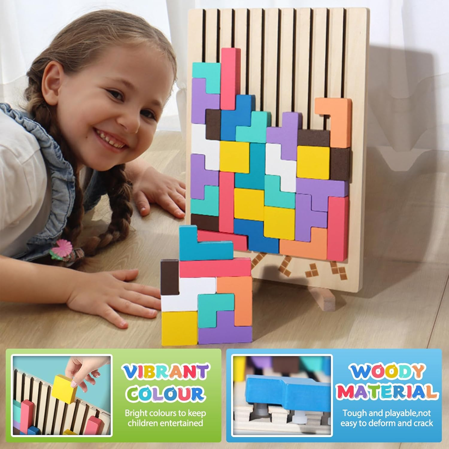 wooden-educational-colorful-geometric-versatile-blocks kids toy in Pakistan | Zilonay