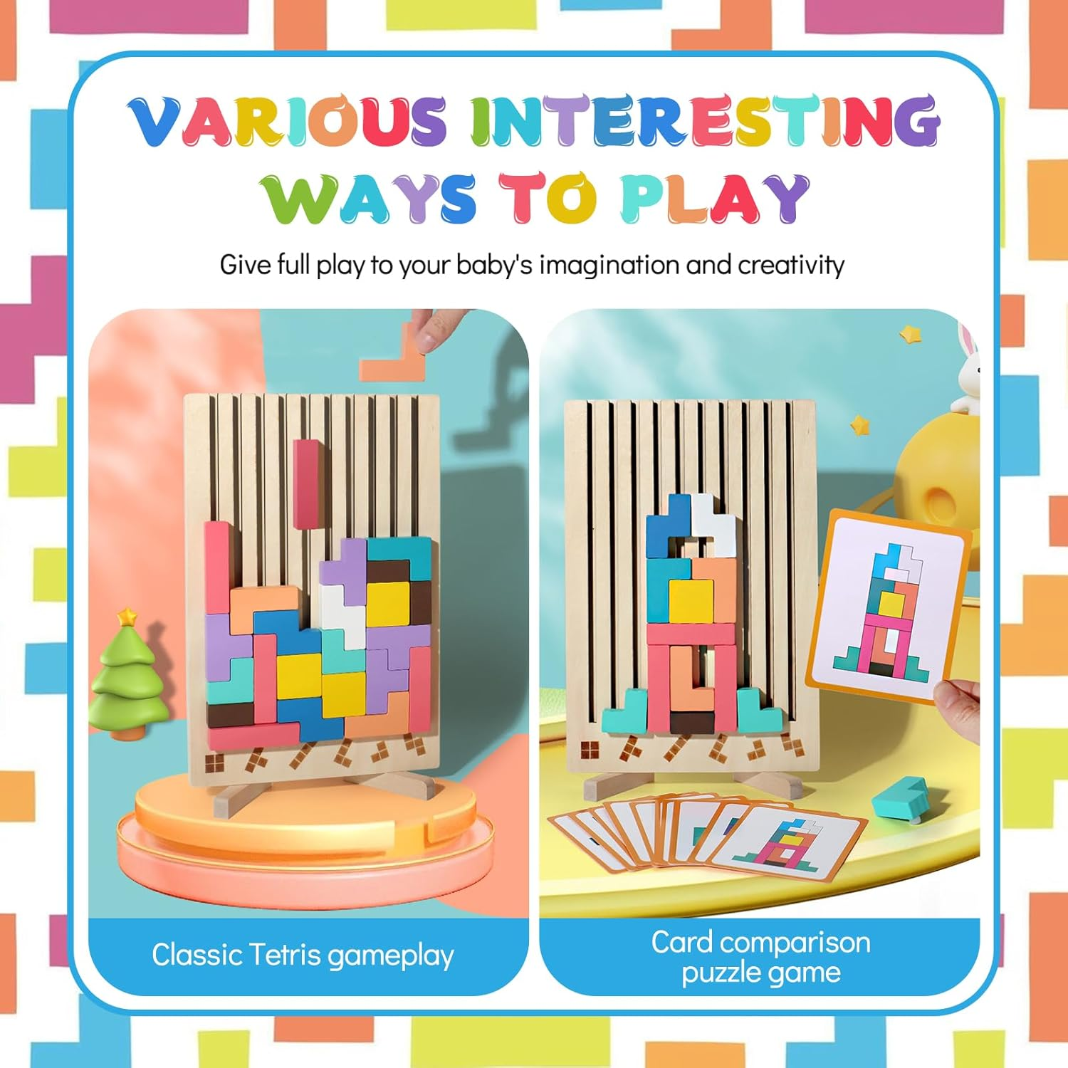 wooden-educational-colorful-geometric-versatile-blocks kids toy in Pakistan | Zilonay