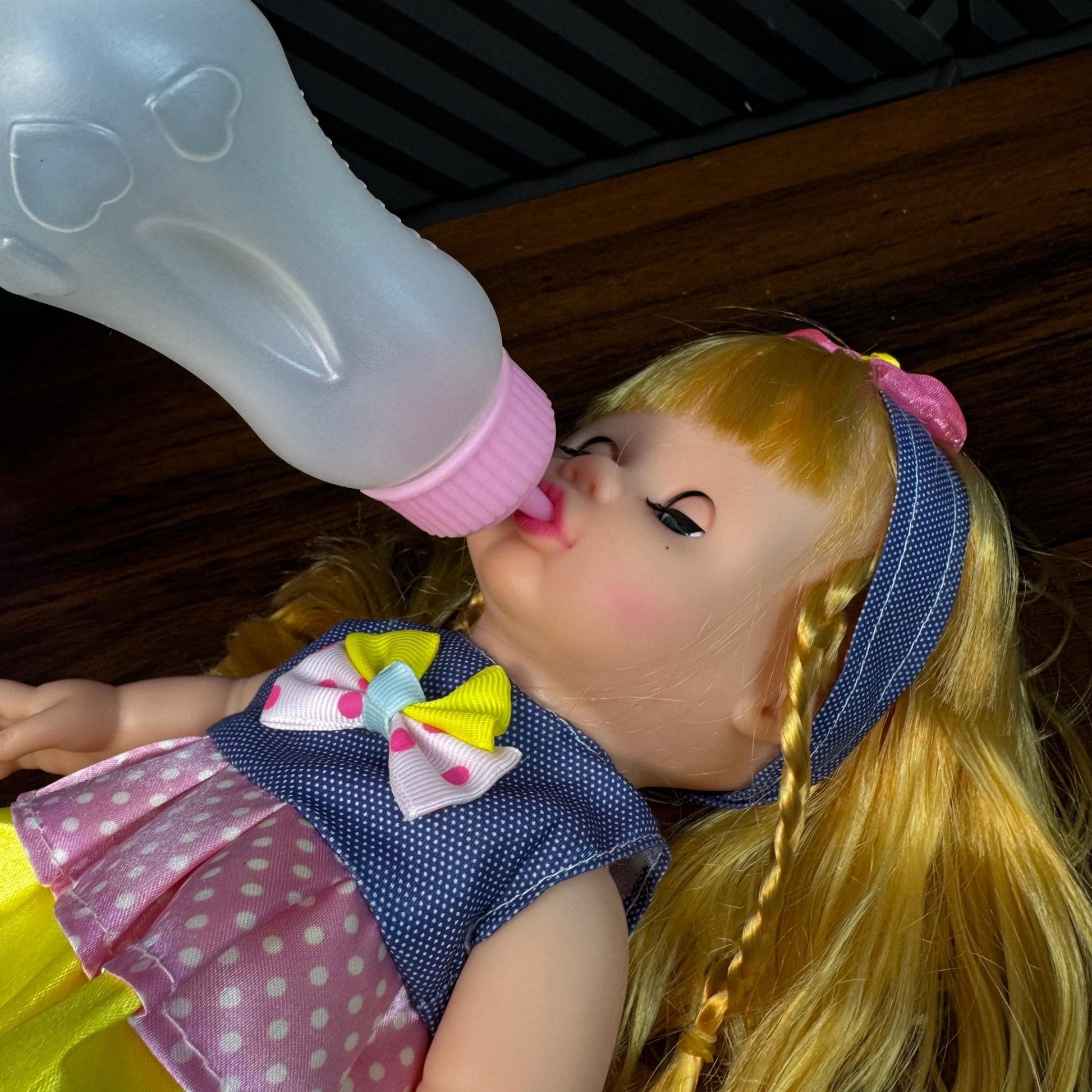 baby-doll-happy-every-day-with-feeding-bottle-music kids toy in Pakistan | Zilonay