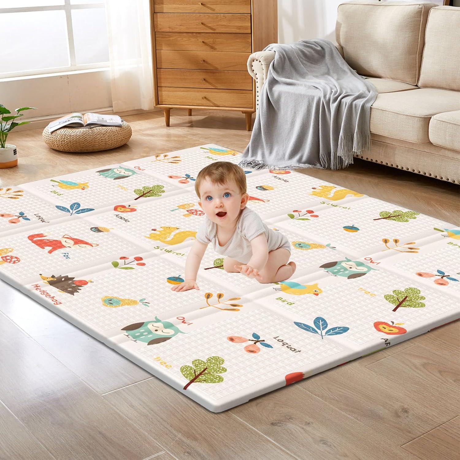 large-baby-crawling-foam-mat-reversible-5-x-6-feet kids toy in Pakistan | Zilonay