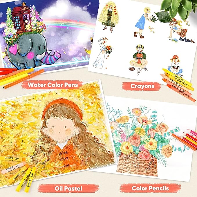 145-pcs-kids-coloring-drawing-painting-kit-for-kids kids toy in Pakistan | Zilonay