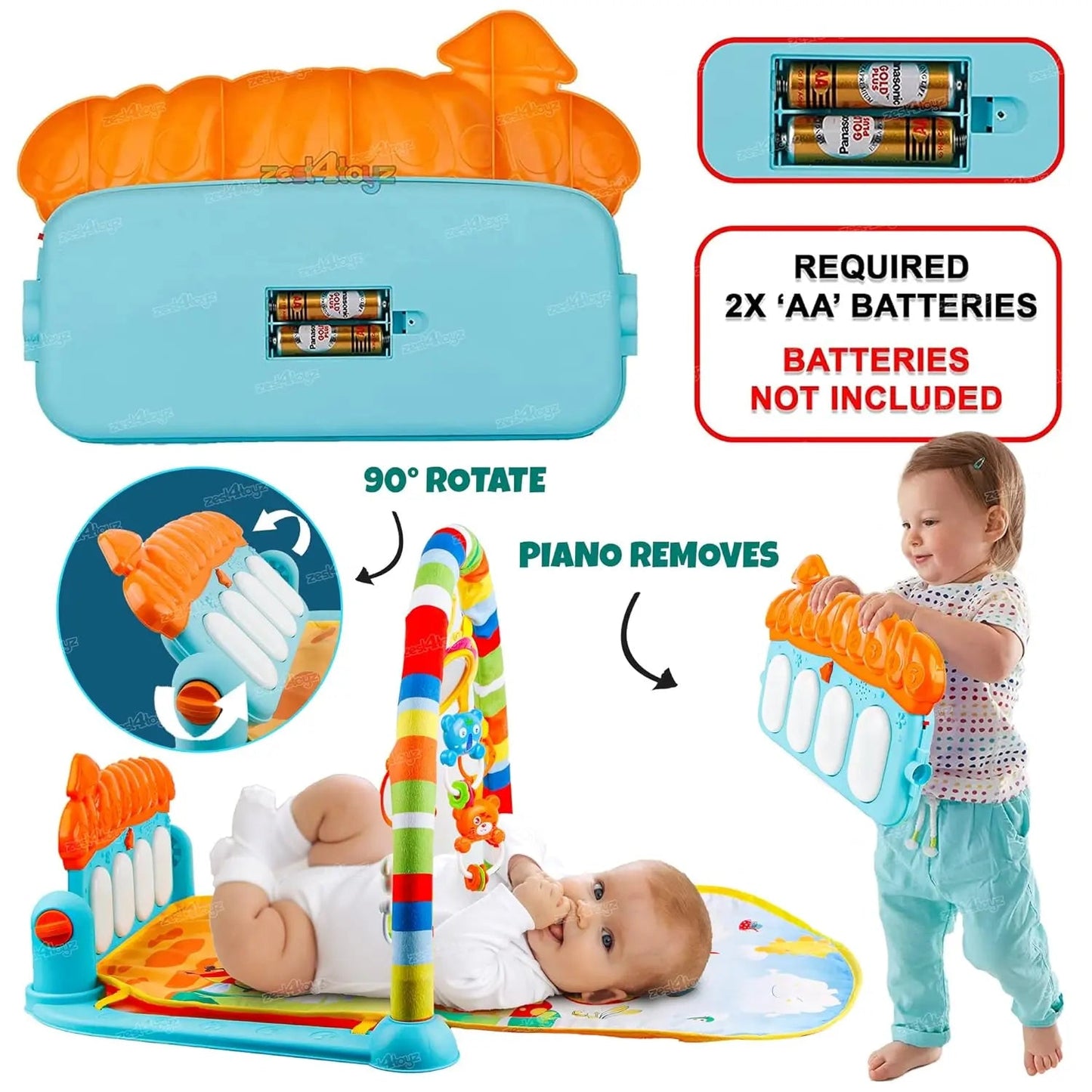 baby-piano-play-gym-mat kids toy in Pakistan | Zilonay