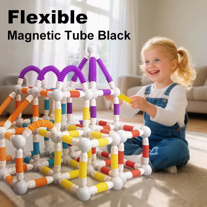 flexible-magnetic-tube-building-blocks-36pcs kids toy in Pakistan | Zilonay