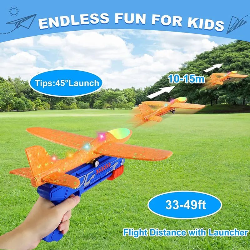 catapult-gun-aircraft-creative-toy-flying-contes-2-in-1-toy-for-kid-fun-toy-for-kid kids toy in Pakistan | Zilonay